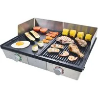 SOLIS OF SWITZERLAND Tischgrill Deli Grill (Typ 7951), 2200 W, Elektrogrill mit abnehmbaren Grillplatten