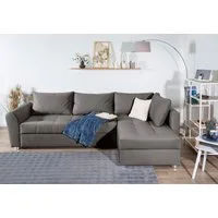 COLLECTION AB Ecksofa Jana XL L-Form, B: 250 cm, Bettfunktion, Bettkasten & 1 Zierkissen, Federkern