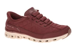 Skechers GLIDE STEP 104556 BURG bordo - sportliche Slipper f?r Damen