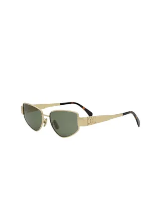 Celine Sonnenbrille Gold/Grün