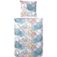 Primera Bettwäsche Mako-Satin -Bettwäsche Lucida, Mako-Satin, 2 teilig, mit frischem Blumendesign