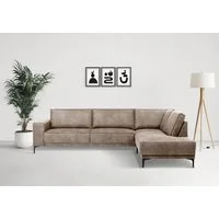 OTTO home Ecksofa OLAND Luxus-Microfaser L-Form, B: 289 cm, Skandi-Design