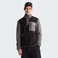 The North Face Strickfleece-Pullover M YUMIORI 1/4 ZIP aus Strickfleece, mit Stehkragen, mit Brusttasche, pflegeleicht