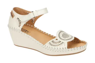 Pikolinos 943-1859 nata MARGARITA Damen Sandalette wei? Echtleder Gummisohle