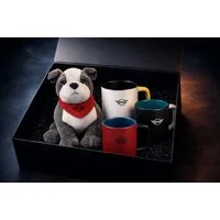 MINI Tasse Mini 4-Teiliges Geschenkset Geschenkbox Tasse Bulldog Geschenktasse, 4-tlg.