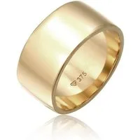 Elli Premium Fingerring Ring Bandring Modern 375 Gelbgold