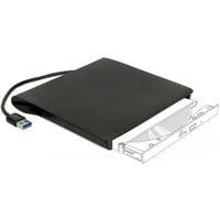 Externes Gehäuse für 5.25" Ultra Slim SATA Laufwerke 9,5 mm zu USB Typ-A Stecker, Laufwerksgehäuse schwarz