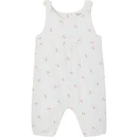 vertbaudet Jumpsuit Mädchen Baby Overall, bestickte Motive