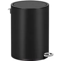 SONGMICS Kosmetikeimer herausnehmbarer Inneneimer aus Kunststoff, für Badezimmer, Mülleimer Bad, Abfalleimer, Softclose, 3 Liter