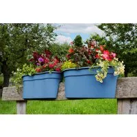 KHW Balkonkasten Flowerclip XXL (Set, 2 St), BxTxH: 57,5x27,7x27 cm