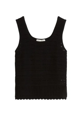 Marc OPolo Casual - Ajour-Top regular Black - Gr. - S