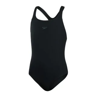 Speedo - "Medalist" Badeanzug für Mädchen (Schwarz/Weiß)