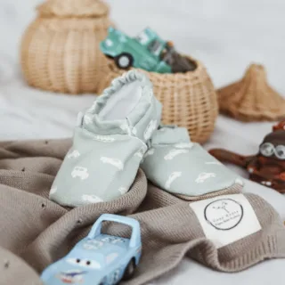 Cosy Roots Veganer Krabbelschuh Vintage Cars Gr.