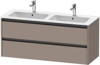 Duravit Ketho.2 Waschtischunterbau wandhängend Basalt Matt 1280x480x550 mm - K25266043430000 K25266043430000