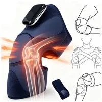 OYLCDI Massagegerät 3-in-1 Wärme Kniemassagegerät mit 5 Heizstufen & 3 Vibrationsmodi, Knie-Massagegerät,Schulter-Massagegerät,Arm-Massagegerät, Wiederaufladbar, 4500 mAh, 20-Minuten-Timer, nackenmassagegerat,Kniemassagegerät für Schulter Ellenbogen 