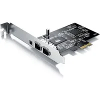 CSL PCI Firewire Karte, Erweiterungskarte, 1394a 1394b Controller Karte Netzwerk-Adapter, PCI-E 3 Anschlüsse, 2 x 6 Pin und 1 x 4 Pin für Desktop-PC