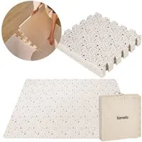 lionelo Spielmatte YOKA (Set, Set / Boho design), Geruchsneutral/beidseitig rutschfest/0+ Monate/tragbar