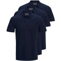 Jack & Jones Poloshirt Basic (3-tlg., 3er Pack) slimfit / figurbetont geschnitten