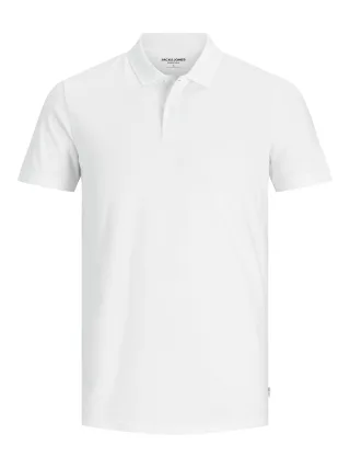 JACK&JONES - JJEBASIC POLO SS NOOS White - Gr. - XXL