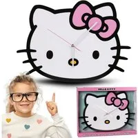 Hello Kitty Wanduhr Hello Kitty Wanduhr XL, große analoge Uhr 50x35,5 cm fürs Kinderzimmer