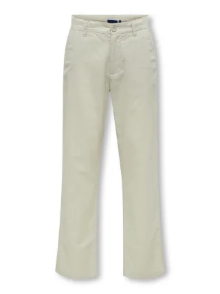 KIDS ONLY - -OSJLINUS STRAIGHT LINEN 0580 PANTS PNT Silver Lining - Gr. - 146