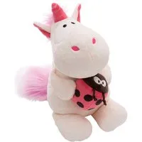 Nici Kuscheltier Theodor & Friends, Einhorn Theodor mit Marienkäfer, 25 cm