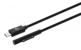 Manhattan Surface Connect auf USB-C Ladekabel | 353632 | Surface Connect-Stecker auf USB-C-Stecker - 15 V/3 A,