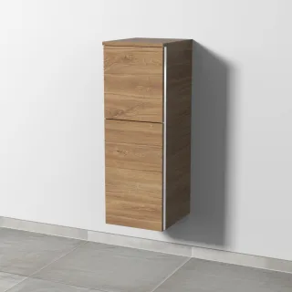 Sanipa 3way Mittelschrank mit 1 Tür und 1 Auszug, Eiche-Kansas, BR12459 BR12459