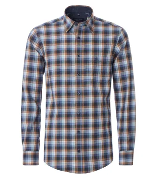 CASAMODA - Freizeithemd blau - Gr. - XXL