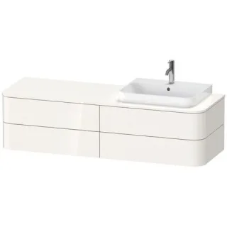 Duravit Happy D.2 Plus Konsolenwaschtischunterbau wandhängend Weiß Hochglanz 1600x550x408 mm - HP497 HP4973R2222