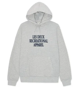 les deux - Hoodie mit Print grau - Gr. - S