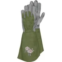 Triuso Gartenhandschuhe Kunstlederhandschuhe Rosegarden Gr. 8 extra lang