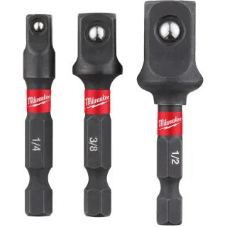 Milwaukee - SHOCKWAVE Adapter-Set 1/4 Zoll - 3-teilig - 4932479228