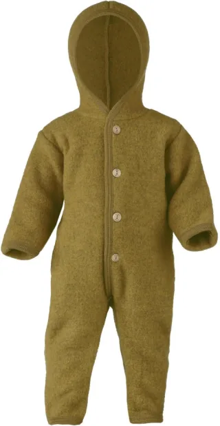 Engel Natur Merino Overall Fleece safran melange 74/80