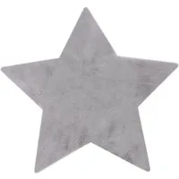 Kayoom Kinderteppich Lille 868, sternförmig, Höhe: 15 mm, Kurzflor, Rabbit, weich flauschig, Stern Kontur