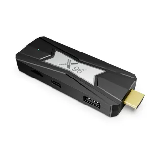 [4+32G] X96 NEO Android 14TV Stick 4K S905X5M AV1 Decoding WiFi 5 & bluetooth Voice Remote AI Upscaling Support USB/HD
