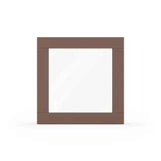 Fenster Hellbraun, Blassbraun RAL 8025, Holzfenster, Classic IV 68, 510 x 510 mm, einteilig, festverglast, individuell konfigurieren
