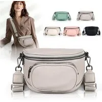 TAN.TOMI Bauchtasche Damen Bauchtasche,Umhängetasche Damen Klein Crossbody Bag Bauchtasche, als Schultertasche tragbar mit Verstellbare Schultergurte