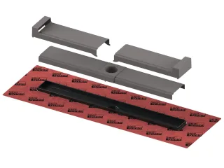 Tece drainline-Evo Duschrinne, farbig beschichtet, schwarz matt, 1200mm, 601207 601207