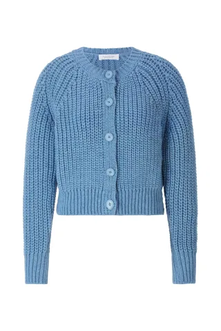 Rich & Royal - Cardigan btn Chunky ultramarine - Gr. - XS