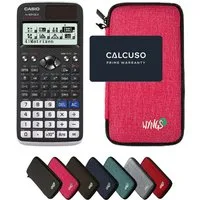 CASIO Taschenrechner fx-991DE X ClassWiz inkl. WYNGS Schutztasche Pink
