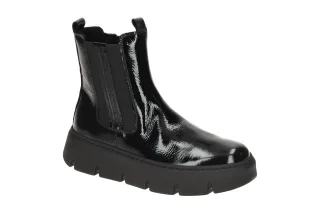 Gabor 73.743.97 Damen Stiefeletten Schwarz - bequeme Plateau Boots