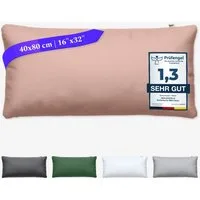 Wolkenfeld Kissenbezug Mikrofaser Kissenbezug - Allergiker Kopfkissenbezug - unfassbar weich, (1 Stück), Größe 80x80, 40x80 und 70x90 cm, versteckter Reißverschluss