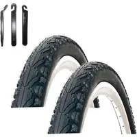 maxxi4you Fahrradreifen 2 x Kenda K-935 Fahrradreifen 24 x 1,75 (47-507) Schwarz inkl. RH