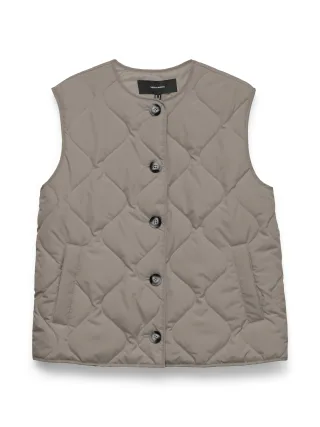 VERO MODA - VMMILLIE WAISTCOAT NOOS Moon Rock - Gr. - M
