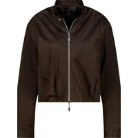Monari Kurzjacke braun,Casual,Polyester,Unifarben,Stehkragen,Lang,Regular Fit