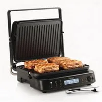 Seeger Kontaktgrill 3-in-1 MultiGrill XL, Temperatursonde, PFAS-Frei Grill/Plancha Platten, 2000 W