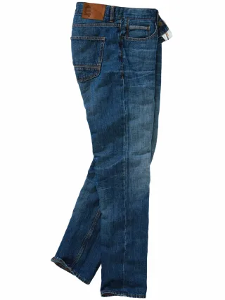 Mey & Edlich Herren Fusion-Jeans Blau 62 % Baumwolle, 38 % Leinen