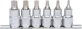 KS Tools 1/2" CHROMEplus Bit-Stecknuss-Satz XZN, 6-tlg M5-M14 - 918.1349