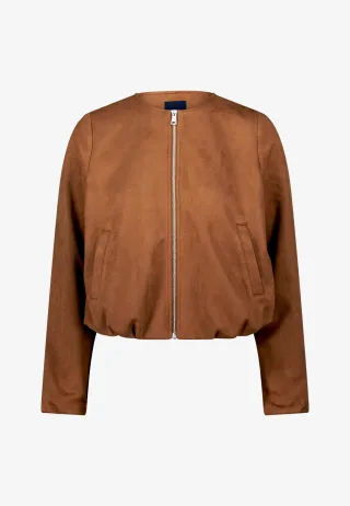 zero - Blazerjacke mit Reißverschluss bright tobacco - Gr. - 40